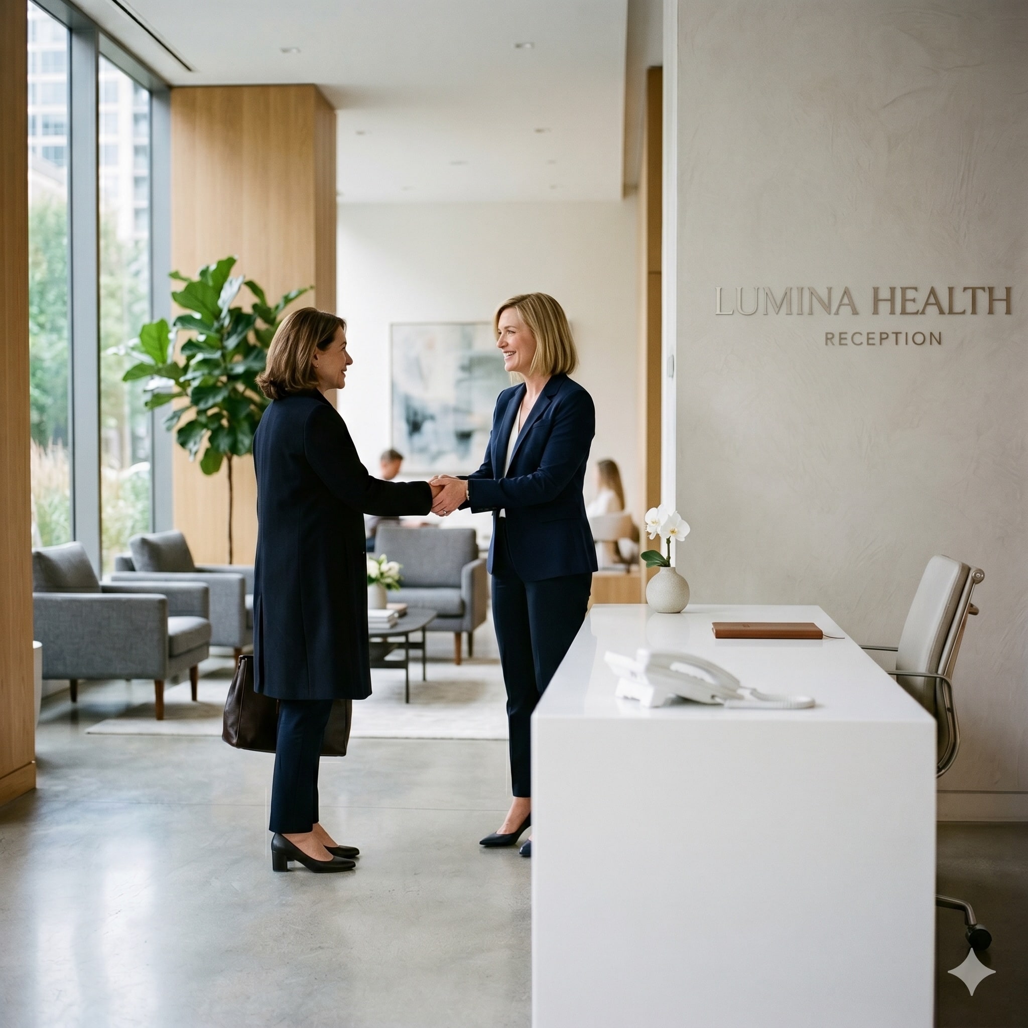 AI voice agent helping a website visitor schedule an appointment